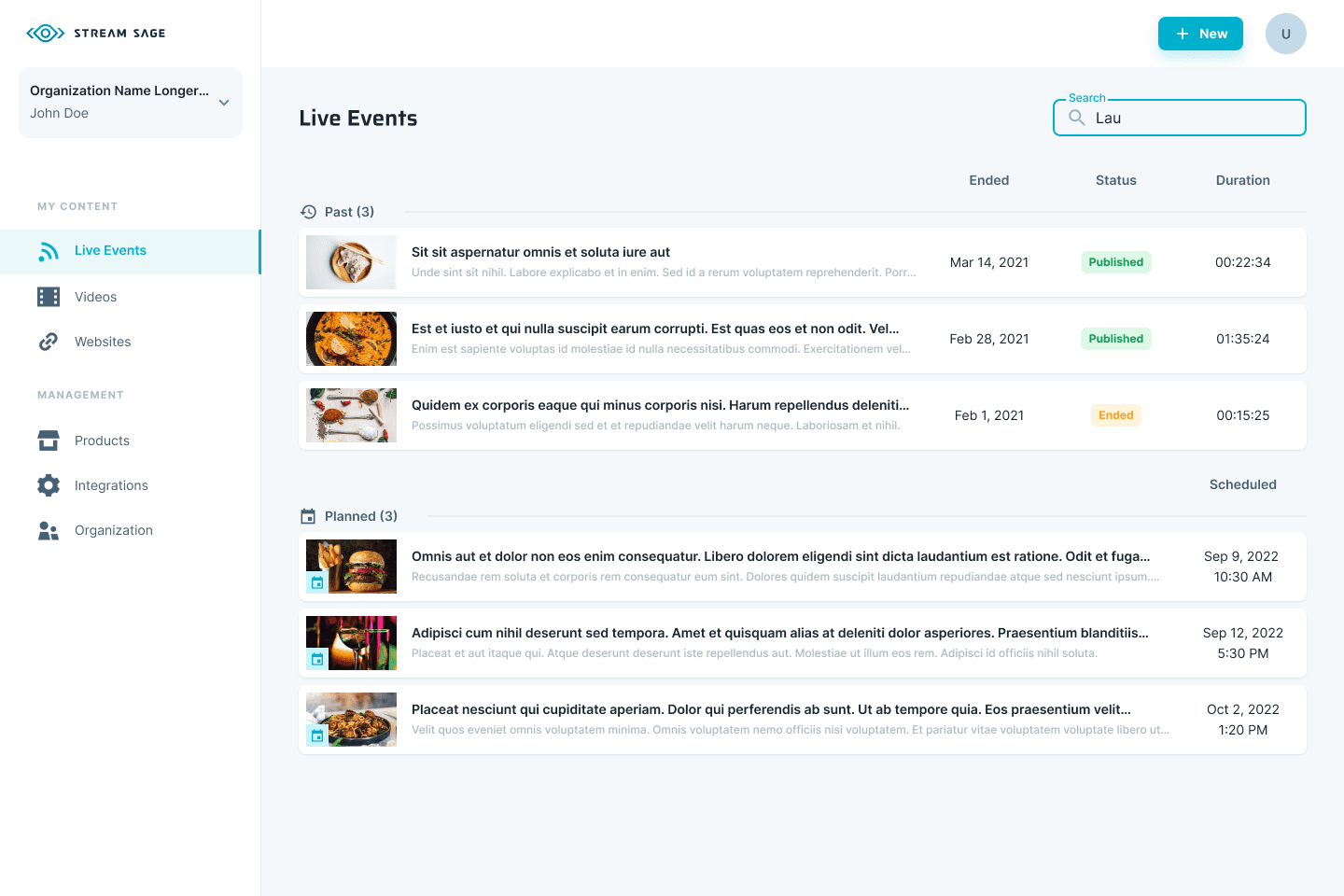 Stream Sage — design detail